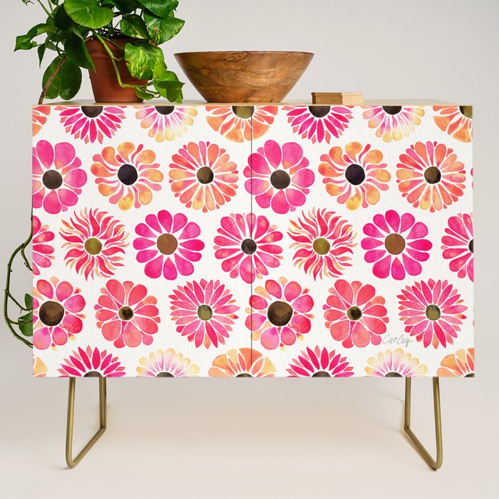 Flower Power - Pink Credenza Gallery Image 1