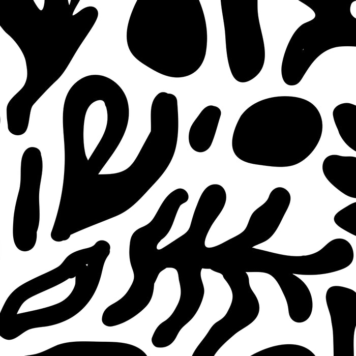 Abstract black and white organic nature art pattern Coffee Mug Gallery Image 2