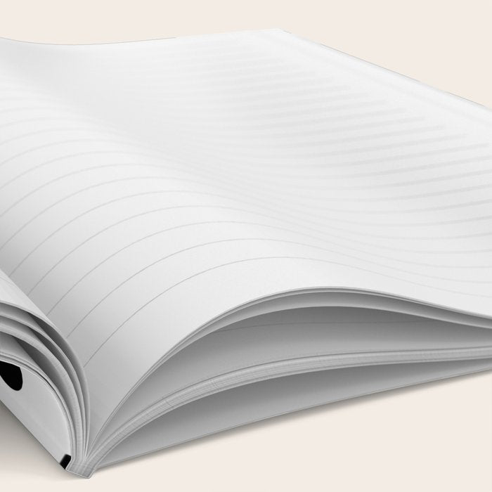 Abstract black and white organic nature art pattern Notebook Gallery Image 2
