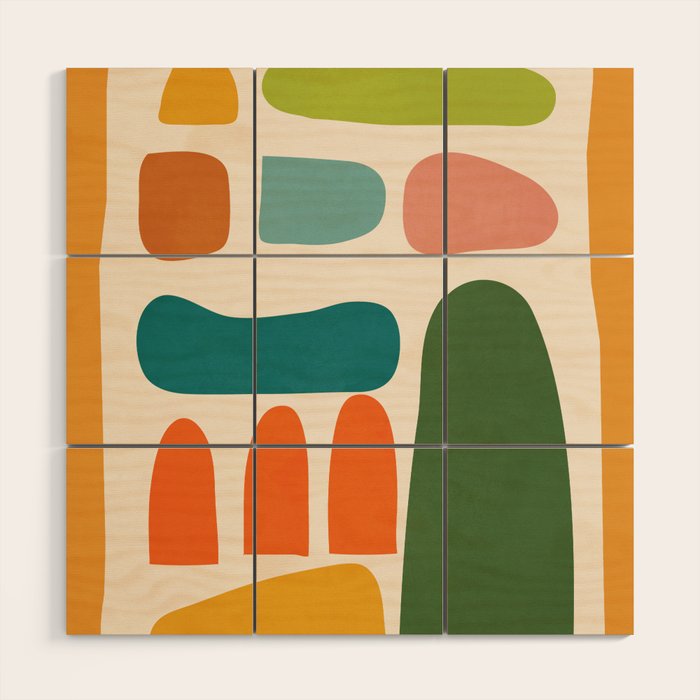 Organic Abstraction 6 Wood Wall Art Gallery Image 1
