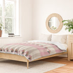 Soft Geometric Blush Pattern Duvet Cover Gallery Image 2