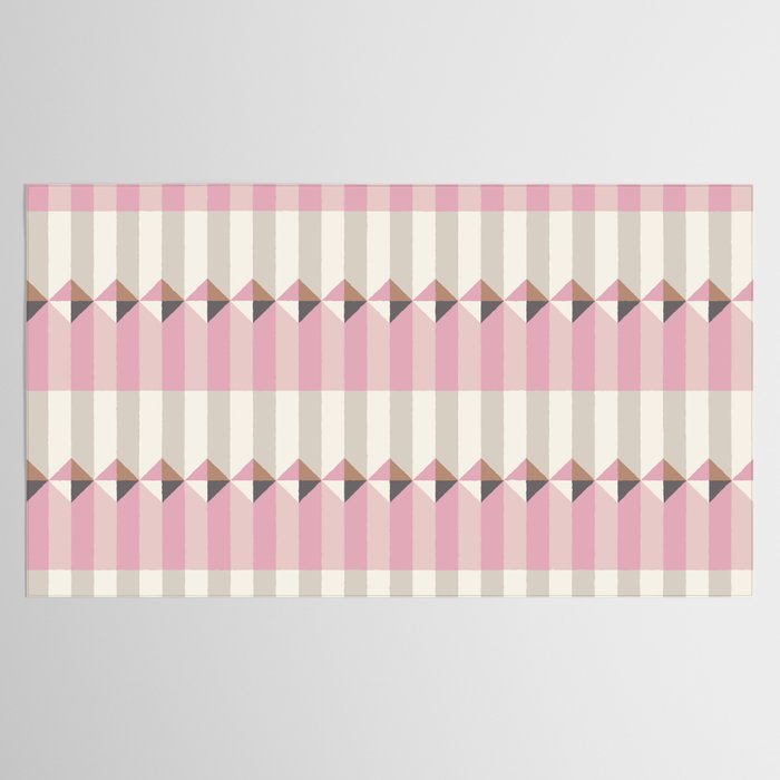 Soft Geometric Blush Pattern Tablecloth Gallery Image 2