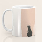 Sitting Cats Abstract Coffee Mug Gallery Image 3