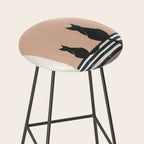 Sitting Cats Abstract Stool Gallery Image 2