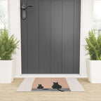 Sitting Cats Abstract Welcome Mat Gallery Image 3