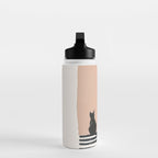 Sitting Cats Abstract Water Bottle Gallery Image 3