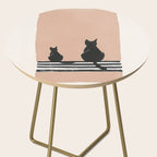 Sitting Cats Abstract Side Table Gallery Image 2