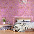 Tropical Blooms Pattern - Pink and Orange Wallpaper Gallery Image 3