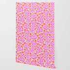 Tropical Blooms Pattern - Pink and Orange Wallpaper Gallery Image 2