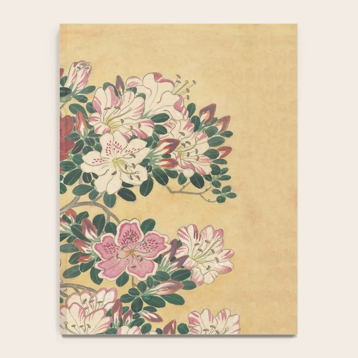 Vintage Flowers Azalea Japanese Painting Notebook Gallery Image 4