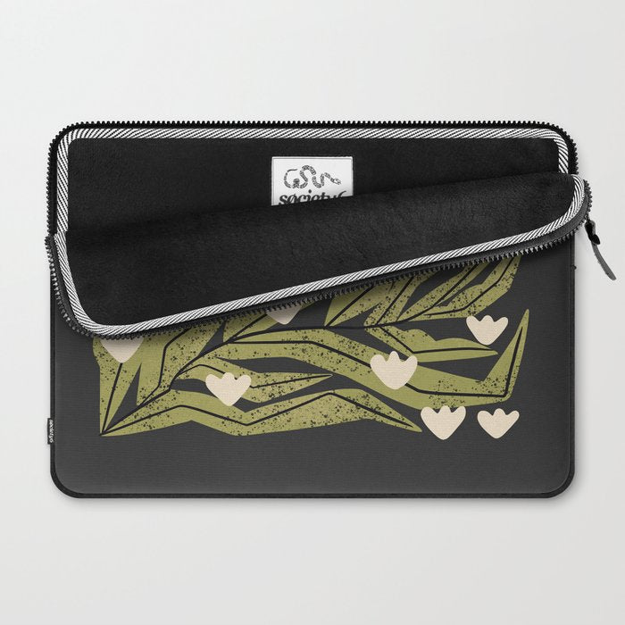Reaching Tulips (Charcoal) Laptop Sleeve Gallery Image 2