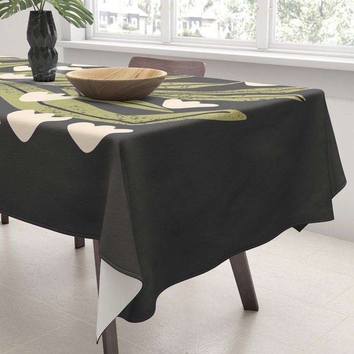 Reaching Tulips (Charcoal) Tablecloth Gallery Image 3
