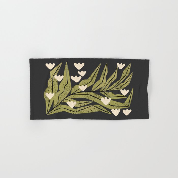 Reaching Tulips (Charcoal) Bath Towel Gallery Image 1