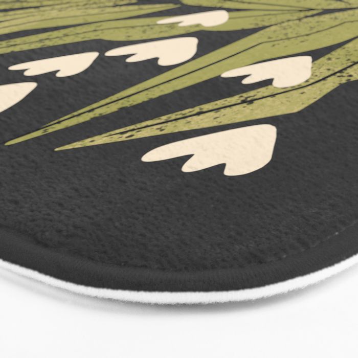 Reaching Tulips (Charcoal) Bath Mat Gallery Image 3