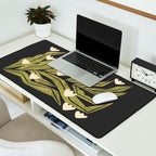 Reaching Tulips (Charcoal) Desk Mat Gallery Image 2