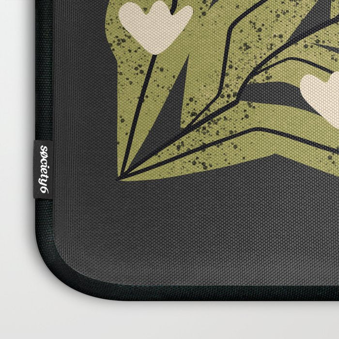 Reaching Tulips (Charcoal) Laptop Sleeve Gallery Image 3
