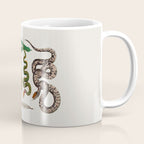 Snakes Birds Sunflower Art Print by Albertus Seba Coffee Mug Gallery Image 1
