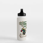 Snakes Birds Sunflower Art Print by Albertus Seba Water Bottle Gallery Image 3
