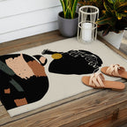 Black Hair No. 12 Outdoor Rug Gallery Image 2