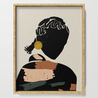 Black Hair No. 12 Serving Tray Gallery Image 1