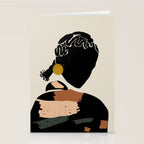 Black Hair No. 12 Stationery Card Gallery Image 2