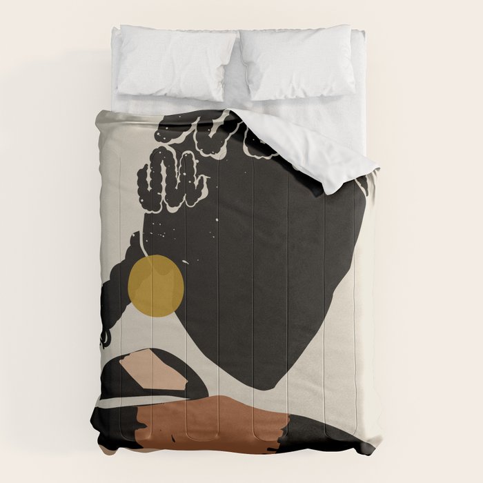 Black Hair No. 12 Comforter Gallery Image 1