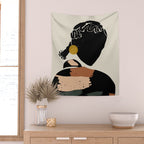 Black Hair No. 12 Wall Tapestry Gallery Image 2