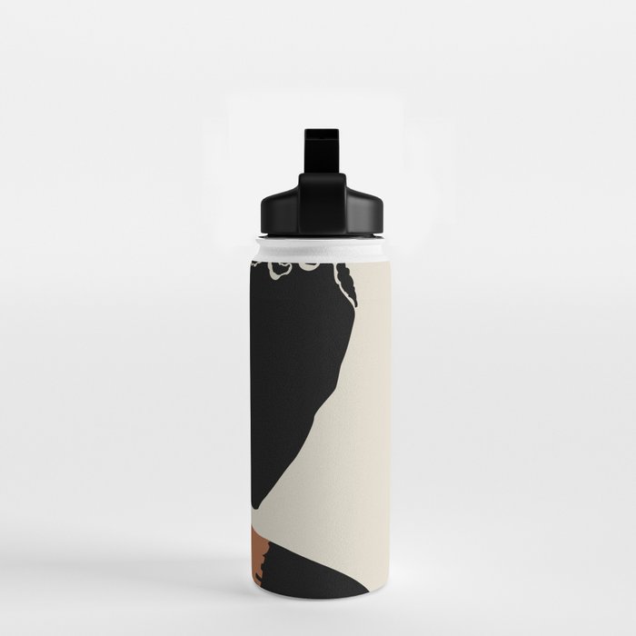 Black Hair No. 12 Water Bottle Gallery Image 2