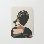 Black Hair No. 12 Bath Mat Gallery Image 1