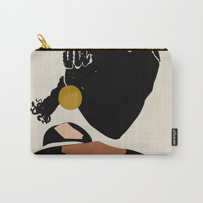 Black Hair No. 12 Carry All Pouch Gallery Image 1