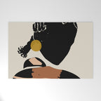 Black Hair No. 12 Welcome Mat Gallery Image 1