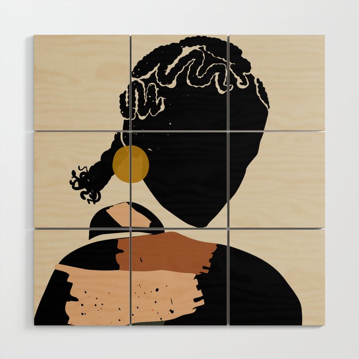 Black Hair No. 12 Wood Wall Art Gallery Image 1