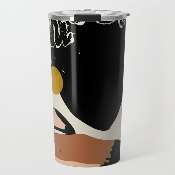 Black Hair No. 12 Travel Mug Gallery Image 1