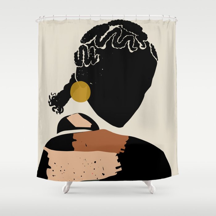 Black Hair No. 12 Shower Curtain Gallery Image 1