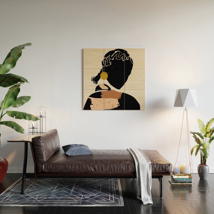 Black Hair No. 12 Wood Wall Art Gallery Image 2