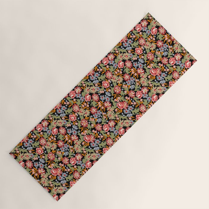 Grandma's Vintage Floral Yoga Mat Gallery Image 1