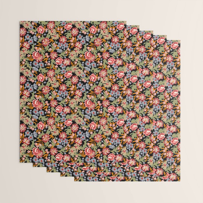 Grandma's Vintage Floral Wrapping Paper Gallery Image 3