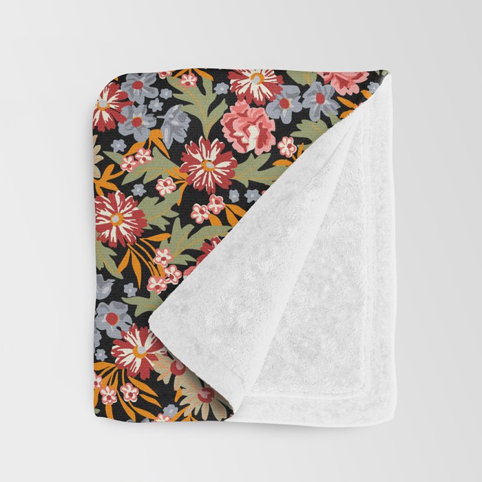 Grandma's Vintage Floral Throw Blanket Gallery Image 3