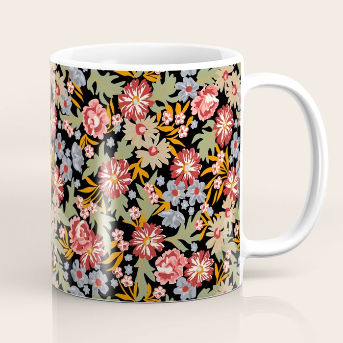 Grandma's Vintage Floral Coffee Mug Gallery Image 1