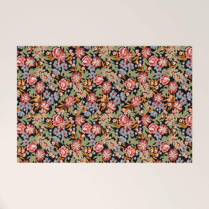 Grandma's Vintage Floral Welcome Mat Gallery Image 1