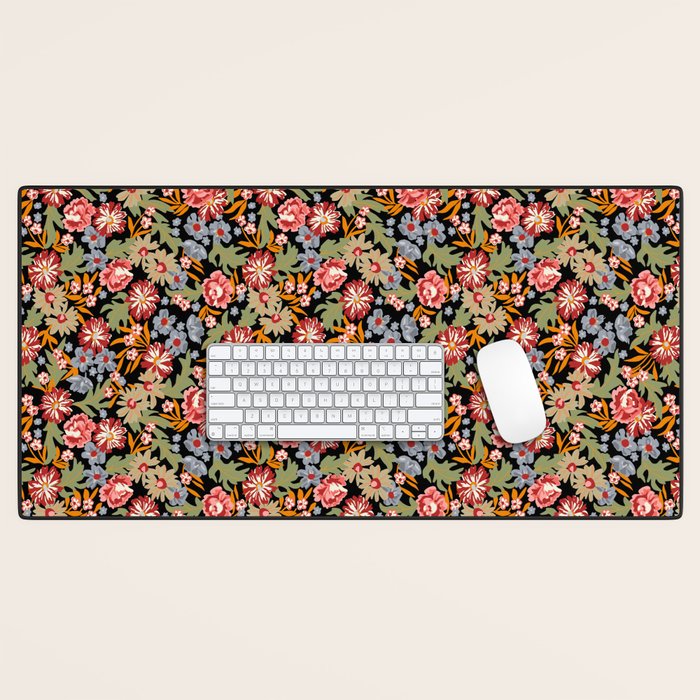 Grandma's Vintage Floral Desk Mat Gallery Image 1