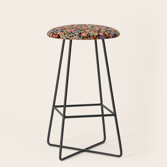 Grandma's Vintage Floral Stool Gallery Image 1