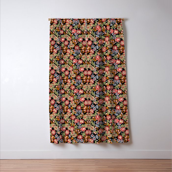 Grandma's Vintage Floral Window Curtain Gallery Image 3