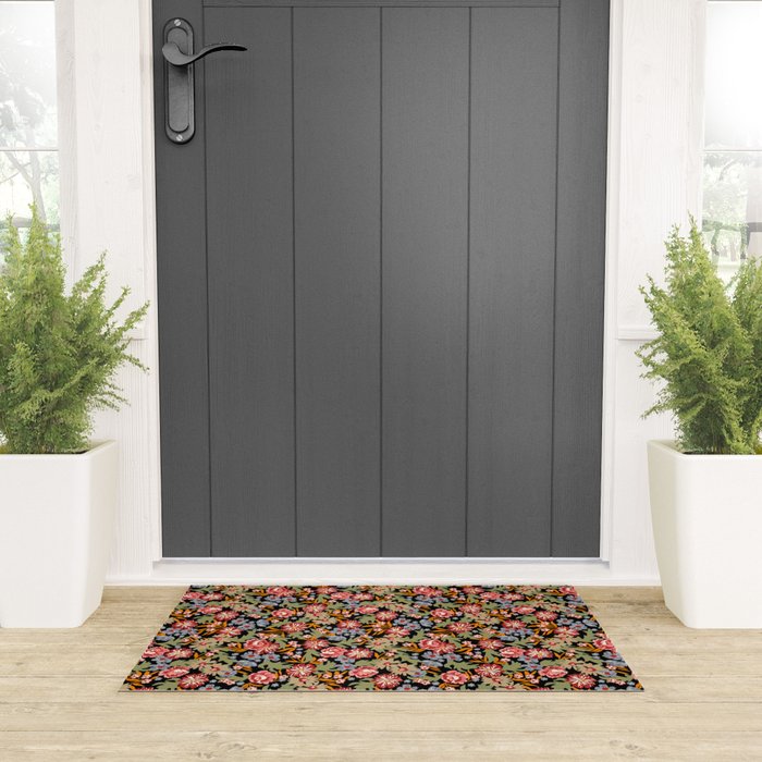Grandma's Vintage Floral Welcome Mat Gallery Image 3
