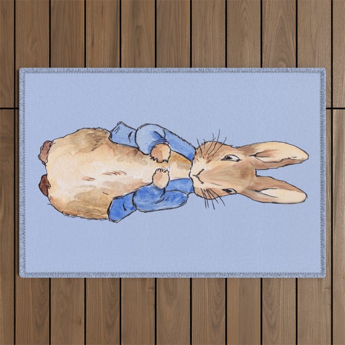 Peter the rabbit Outdoor Rug Gallery Image 1