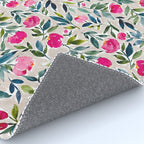 Popping Peonies - Beige Rug Gallery Image 4