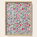 Popping Peonies - Beige Serving Tray Gallery Image 1