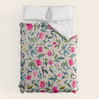 Popping Peonies - Beige Comforter Gallery Image 6