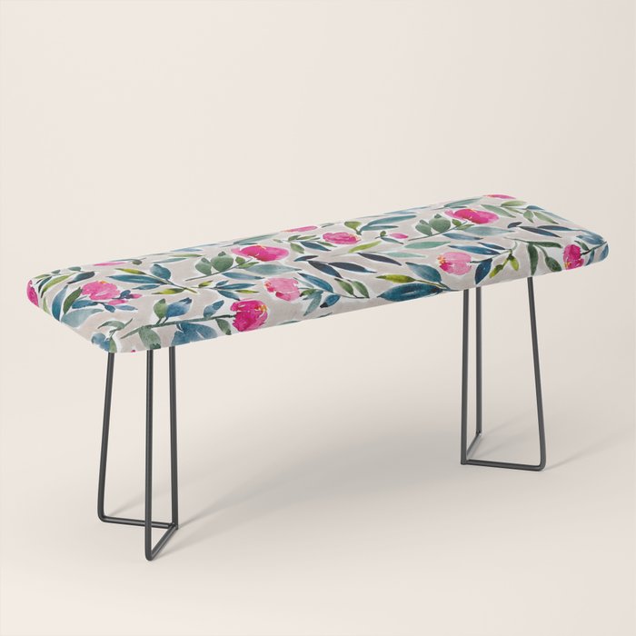 Popping Peonies - Beige Bench Gallery Image 1