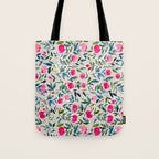 Popping Peonies - Beige Tote Bag Gallery Image 1